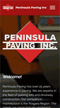 Mobile Screenshot of peninsulapaving.ca